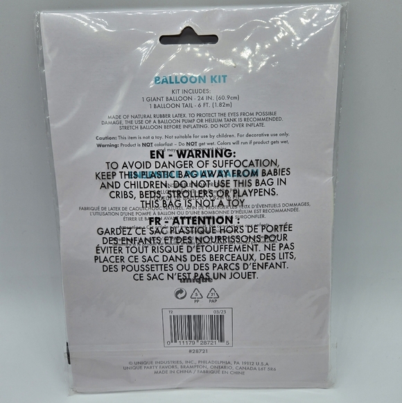 Unique Giant Balloon with Floral Tail Balloon Kit - Picture 4 of 5